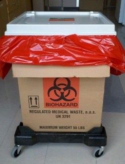 Biohazard box properly setup